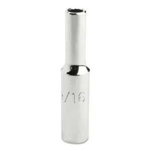 Stanley® Products Torqueplus Deep Sockets 1/4 in, 1/4 in Drive, 3/16 in, 12 Points, 4706LT